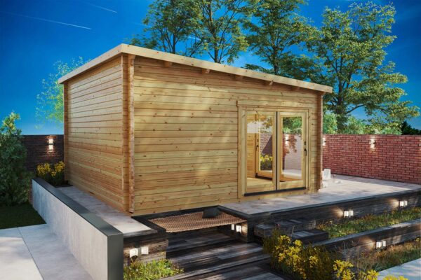 Garden Log Cabin Roland 3 / 5 x 5 m / 24 m² / 70 mm