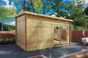 Garden Log Cabin Roland 1 / 3 x 5 m / 14 m² / 70 mm