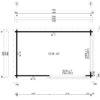 Garden Log Cabin Roland 1 / 3 x 5 m / 14 m² / 70 mm