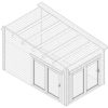 Garden Log Cabin Roland 1 / 3 x 5 m / 14 m² / 70 mm