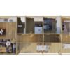 Three-Bedroom Log Cabin Holiday C Max – 75 m² | 7 x 16 m | 70 mm