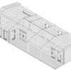 Three-Bedroom Log Cabin Holiday C Max – 75 m² | 7 x 16 m | 70 mm