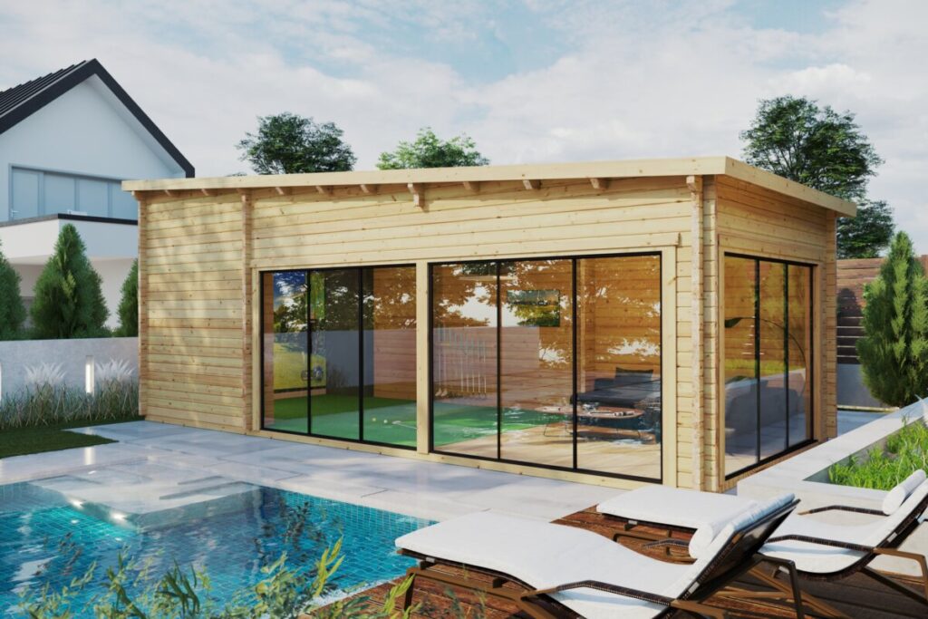 Large Garden Room Ibiza – 70 mm Walls – 4 x 9 m (33 m²)