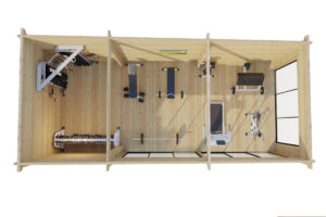 Caseta de Jardin Ibiza 4 x 9 m Gimnasio Conf