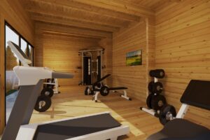 Caseta de Jardin Ibiza 4 x 9 m Gimnasio de Jardin