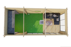 Caseta de Jardin Ibiza 4 x 9 m Top Golf