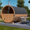 Barrel sauna L with terrace | Fasssauna mit Vorraum L