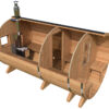 Barrel sauna L with terrace | Fasssauna mit Vorraum L | G0372
