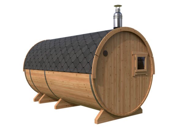 Barrel sauna L with terrace | Fasssauna mit Vorraum L | G0372