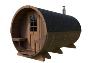Thermo barrel sauna with terrace