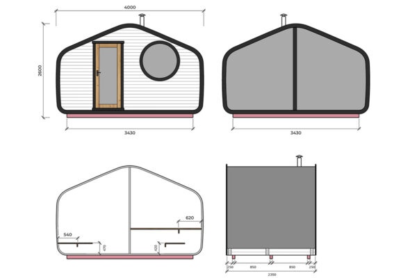 Garden sauna cabin "Everest Mini" | TG023