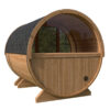 Kleine Fasssauna mit Terrasse | Small Barrel Sauna with Terrace