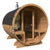Kleine Fasssauna mit Terrasse | Small Barrel Sauna with Terrace