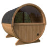 Kleine Fasssauna mit Terrasse | Small Barrel Sauna with Terrace