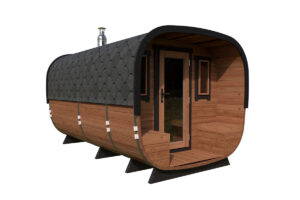 Large modern barrel sauna "Deluxe" | TG008