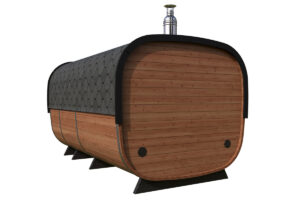 Large modern barrel sauna "Deluxe" | TG008