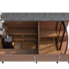 Large modern barrel sauna "Deluxe" | TG008