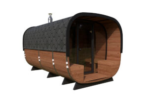Large modern barrel sauna "Deluxe" | TG008