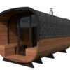 Large modern barrel sauna "Deluxe" | TG008