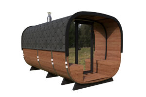 Large modern barrel sauna "Deluxe" | TG008