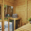 Outdoor Sauna Cabin with Veranda Felix 2 x 4 m
