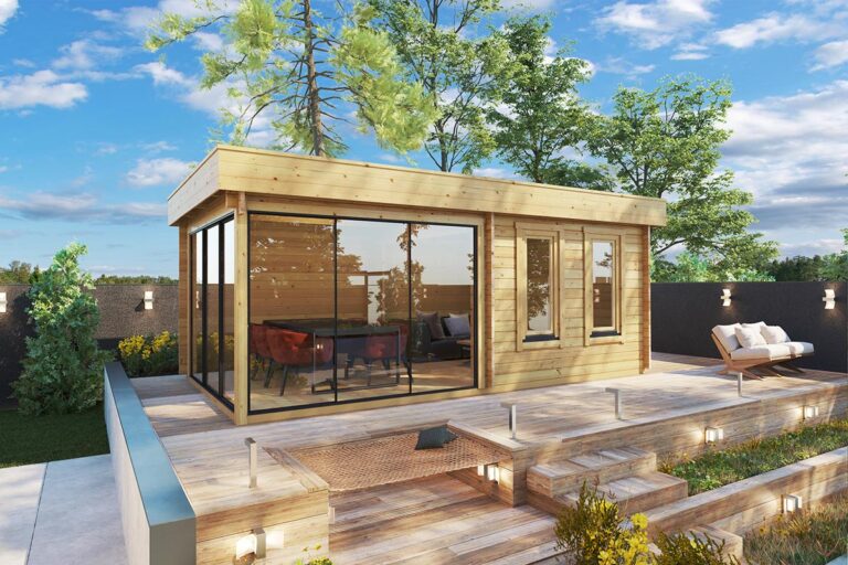 Contemporary Garden Room Aurora 19m² | 44mm | 6x3m