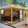 Contemporary Garden Room Aurora 19m² | 44mm | 6x3m