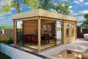 Contemporary Garden Room Aurora 19m² | 44mm | 6x3m