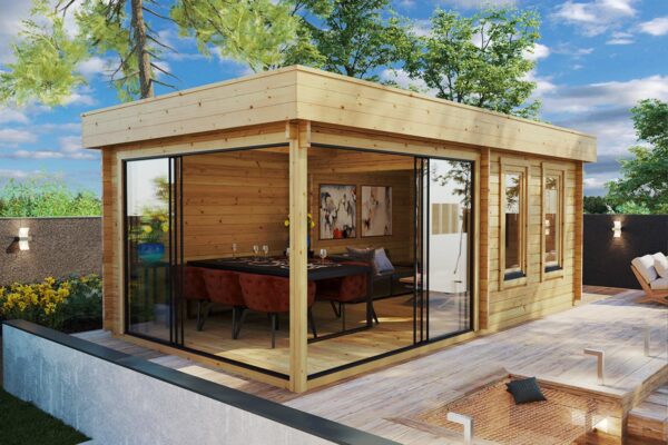 Contemporary Garden Room Aurora 19m² | 44mm | 6x3m