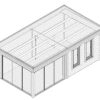 Contemporary Garden Room Aurora 19m² | 44mm | 6x3m