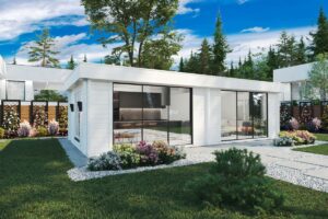 Amplia sala de jardín «Rebeka Plus» 29 m² | 8 × 4 m | 70 mm