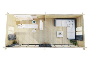 Large Modern Garden Room “Rebeka” Plus 29m² | 70mm | 8x4m