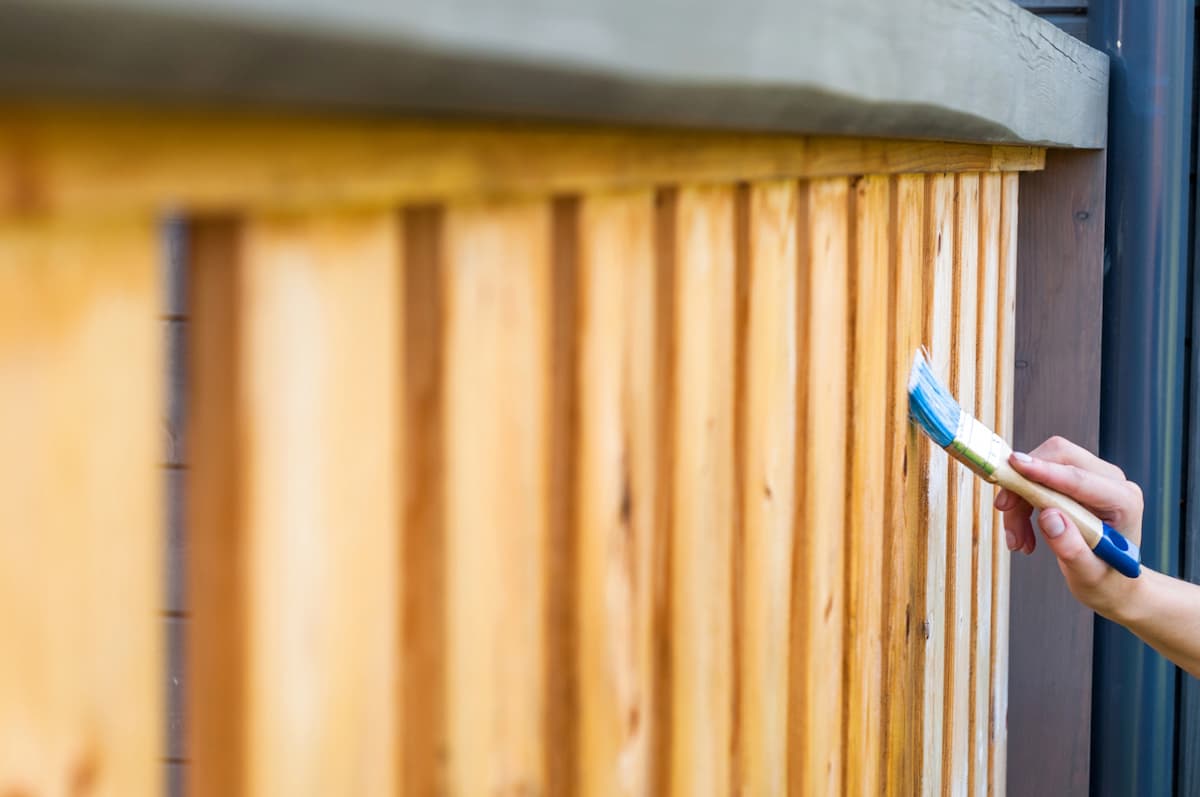 Painting terrace railings