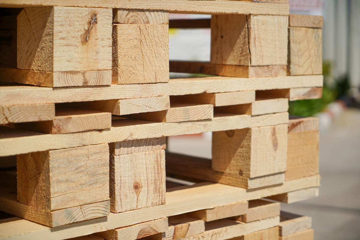 Wooden Pallets Stacked