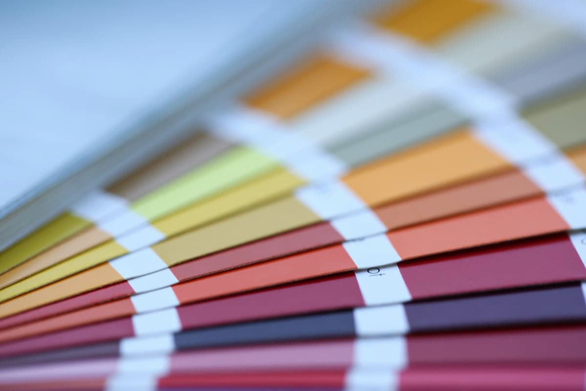 Muestras de pintura pastel