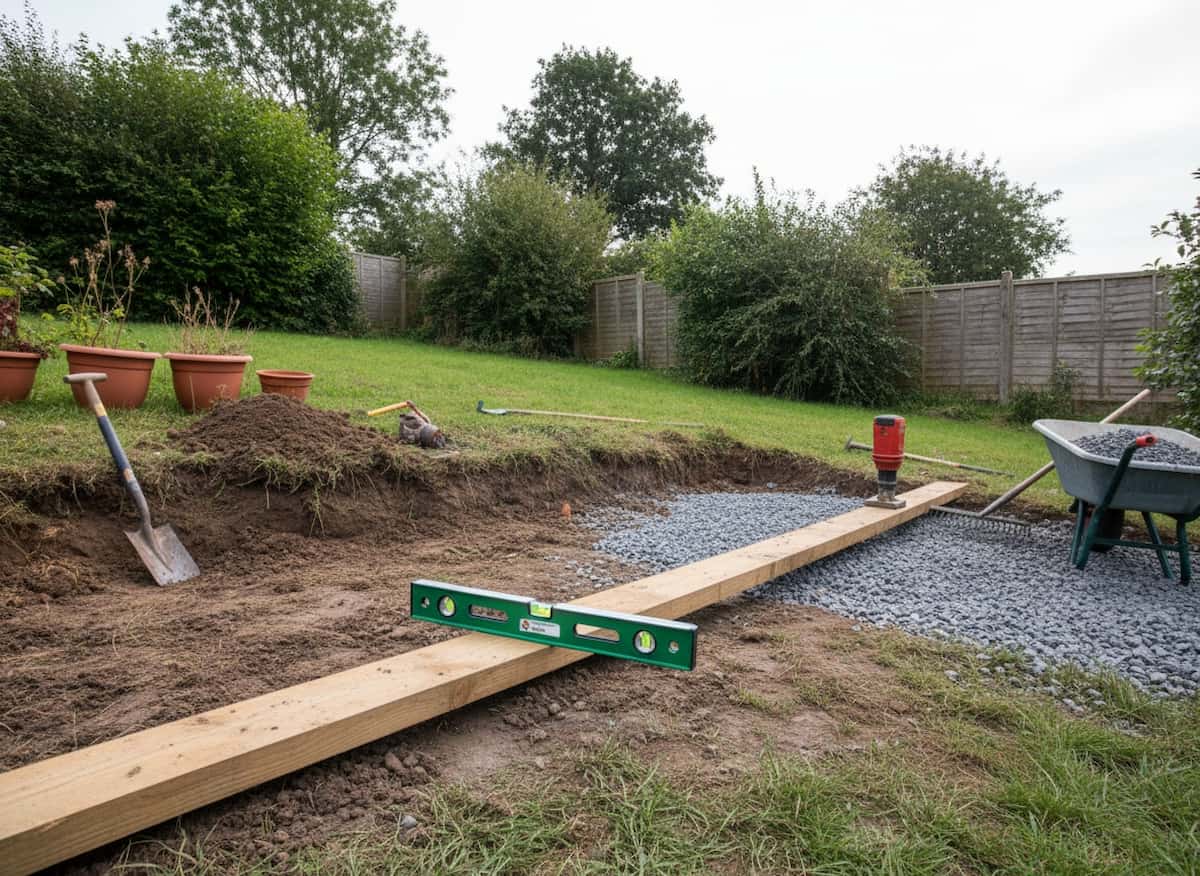 Shed Base Levelling