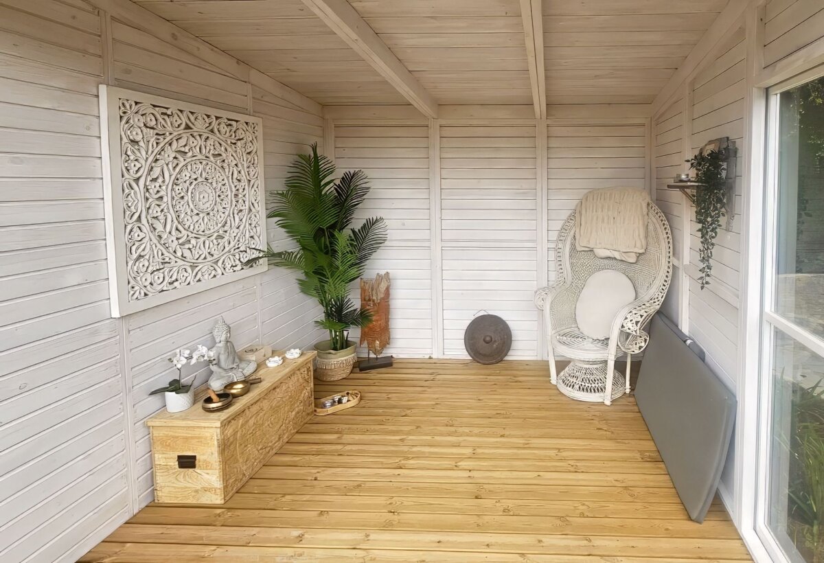 Caseta de Jardin con porche Elias XL Marbella Yoga