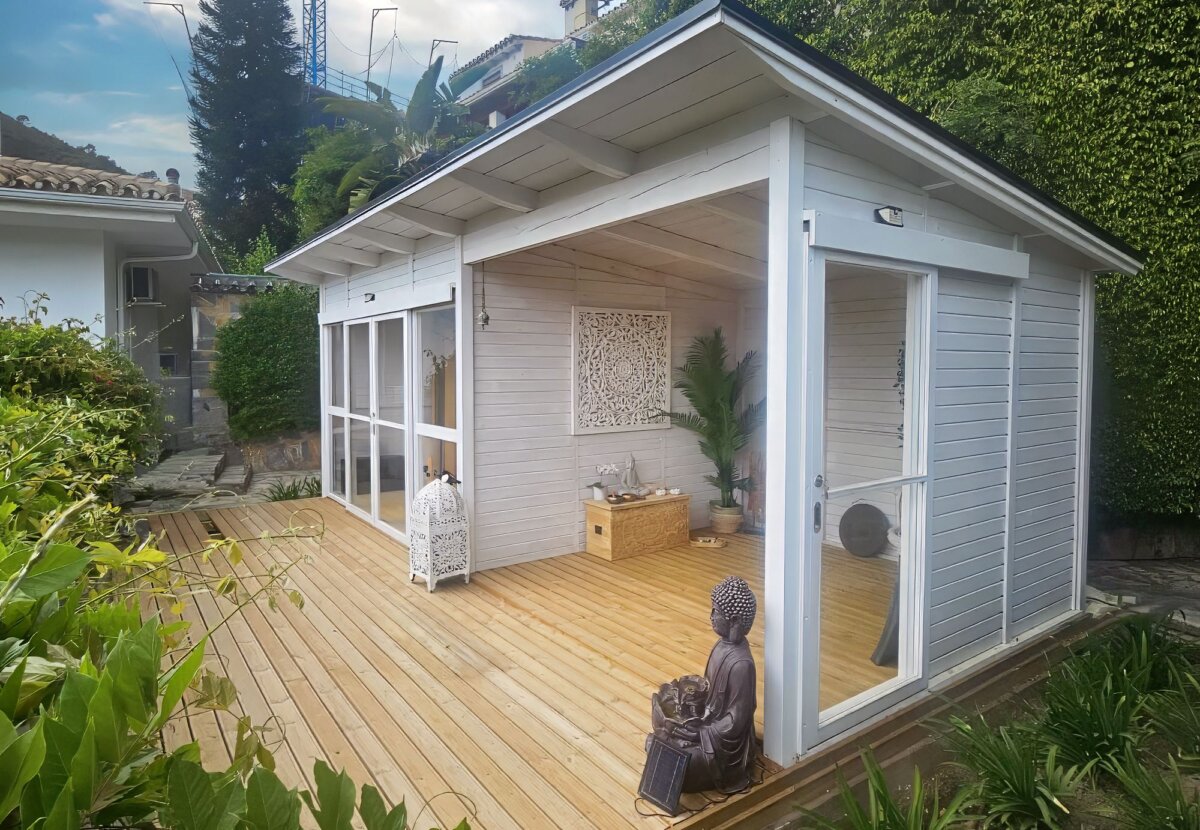 Caseta de Jardin con porche y terraza Elias XL Marbella