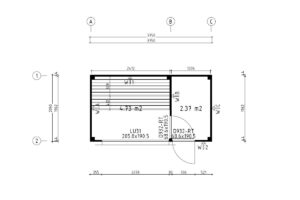Contemporary Outdoor Sauna "Aurland" | G0428 | Fjord Series