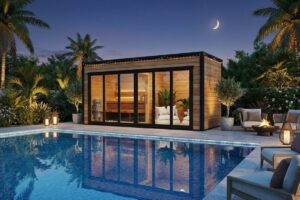 Large Modern Garden Sauna "Lyngen" | G0427 | Fjord Series