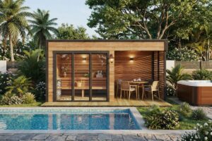 Modern Outdoor Sauna Cabin "Geira" | G0423 | Fjord Series
