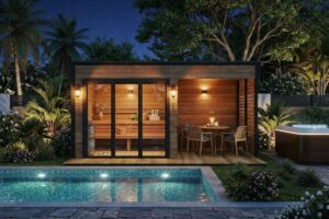 Modern Outdoor Sauna Cabin "Geira" | G0423 | Fjord Series