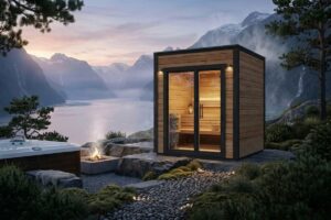Small Modern Outdoor Sauna Room "Lyse" | G0426 | Fjord Series