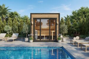 Small Modern Sauna Cabin "Sogne" | G0425 | Fjord Series