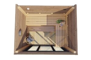 Small Modern Sauna Cabin "Sogne" | G0425 | Fjord Series