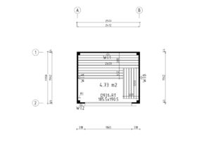 Small Modern Sauna Cabin "Sogne" | G0425 | Fjord Series