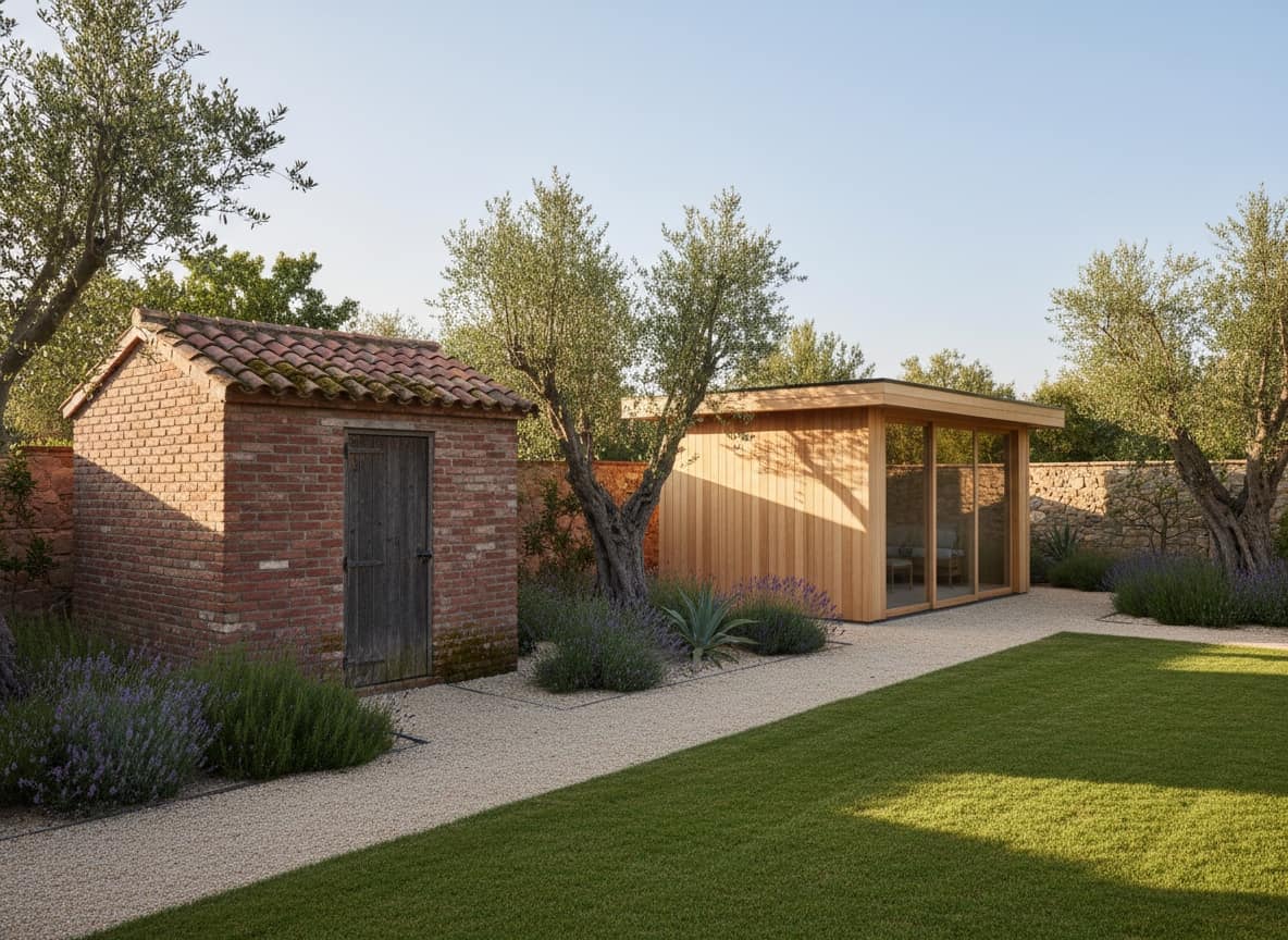 Brick vs Wooden Garden Shed