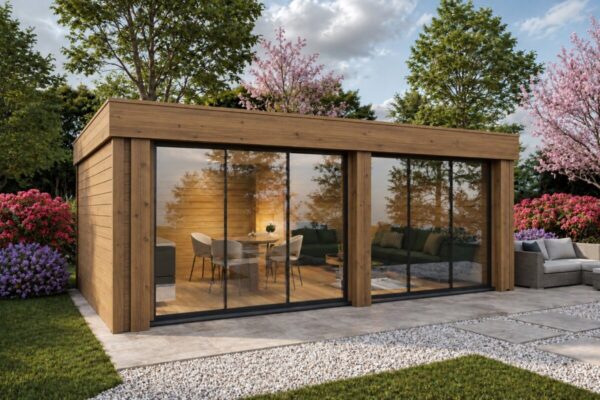 Fully Insulated Roberta Garden Room with Thermo Wood Cladding – 22 m² / 7 × 4 m