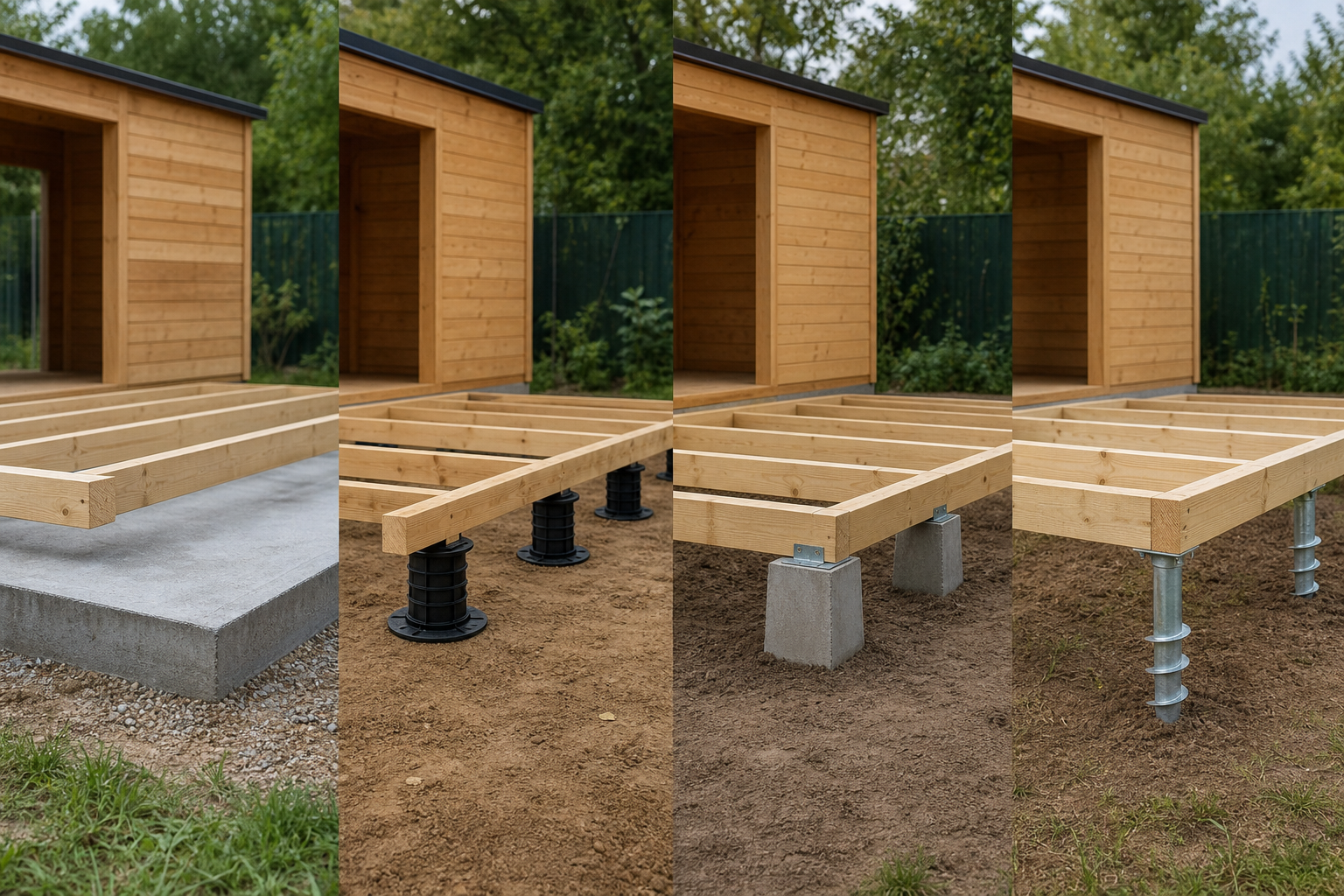 Cimentación para casa madera