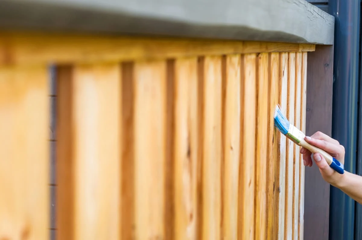Painting terrace railings